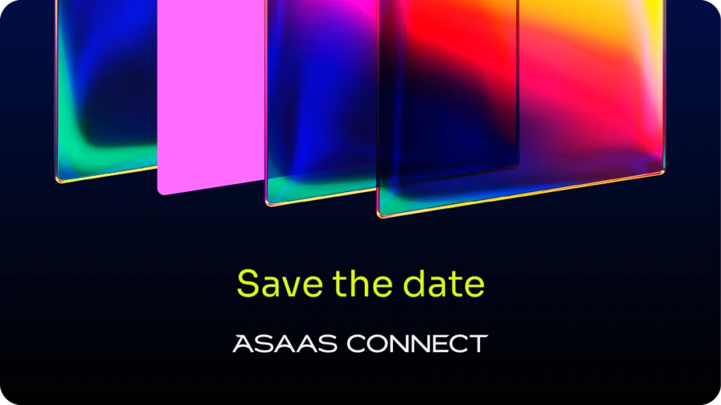 Save the date do Asaas Connect 2026 - 14 de outubro, Transamérica Expo Center, São Paulo